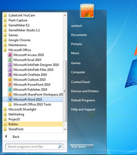 รูปแสดง icon ของ Microsoft Office