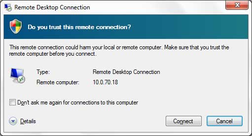 Remote Desktop Connection Shortcut