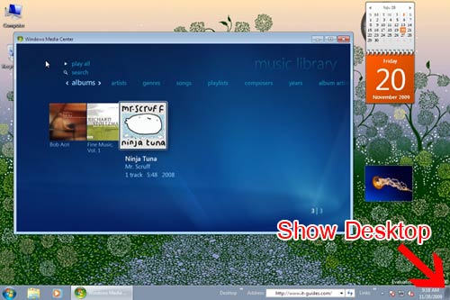 Show Desktop Windows 7