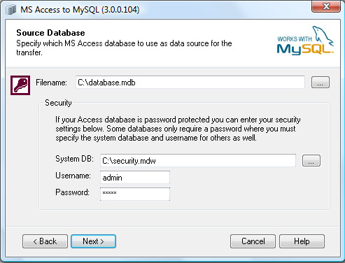 MS Access to MySQL Converter