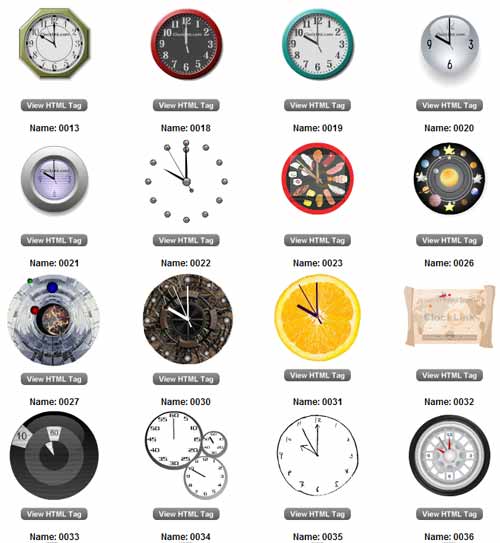 Clock Link Free Clock on web
