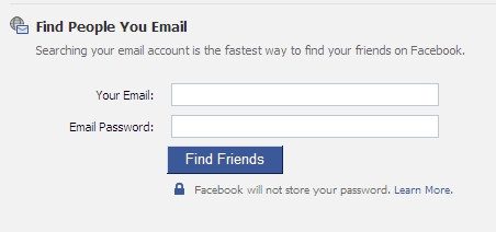 Find People You Email Facebook