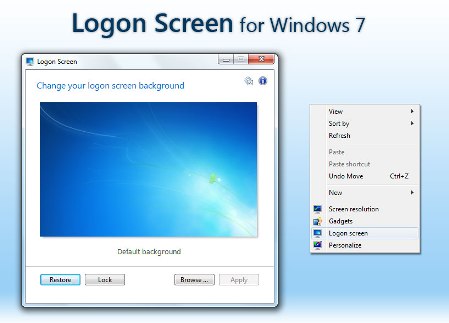 Change Windows 7 Logon Screen 