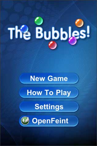 The Bubbles game for iPad