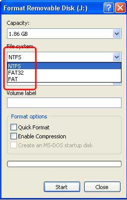 NTFS Flash Drive