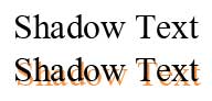 Shadow text